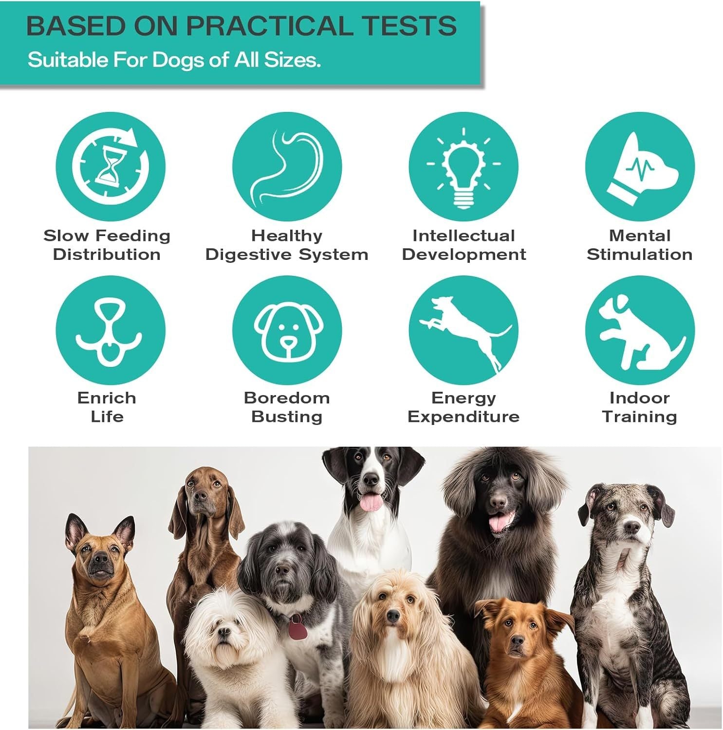 RolliTreat™ Interactive Rolling Slow Feeder Dog Toy