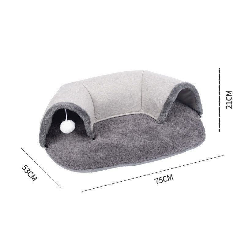 SnuggleNest™ U-Shaped Cat Tunnel Bed
