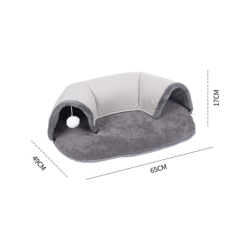 SnuggleNest™ U-Shaped Cat Tunnel Bed