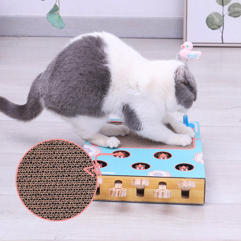 WhiskerWhack™ Interactive Cat Teaser & Scratcher Toy