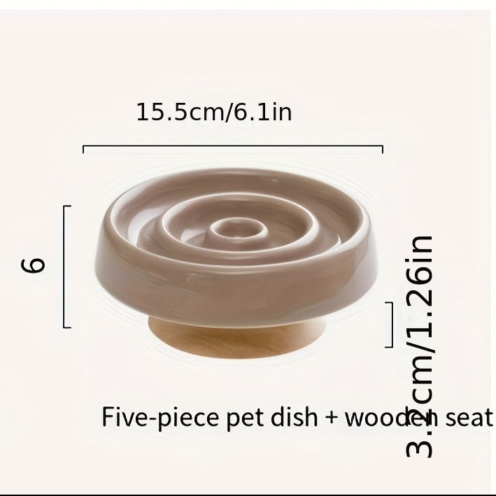 MeowMend™ Ceramic Slow Feeder Bowl