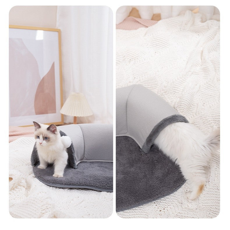 SnuggleNest™ U-Shaped Cat Tunnel Bed