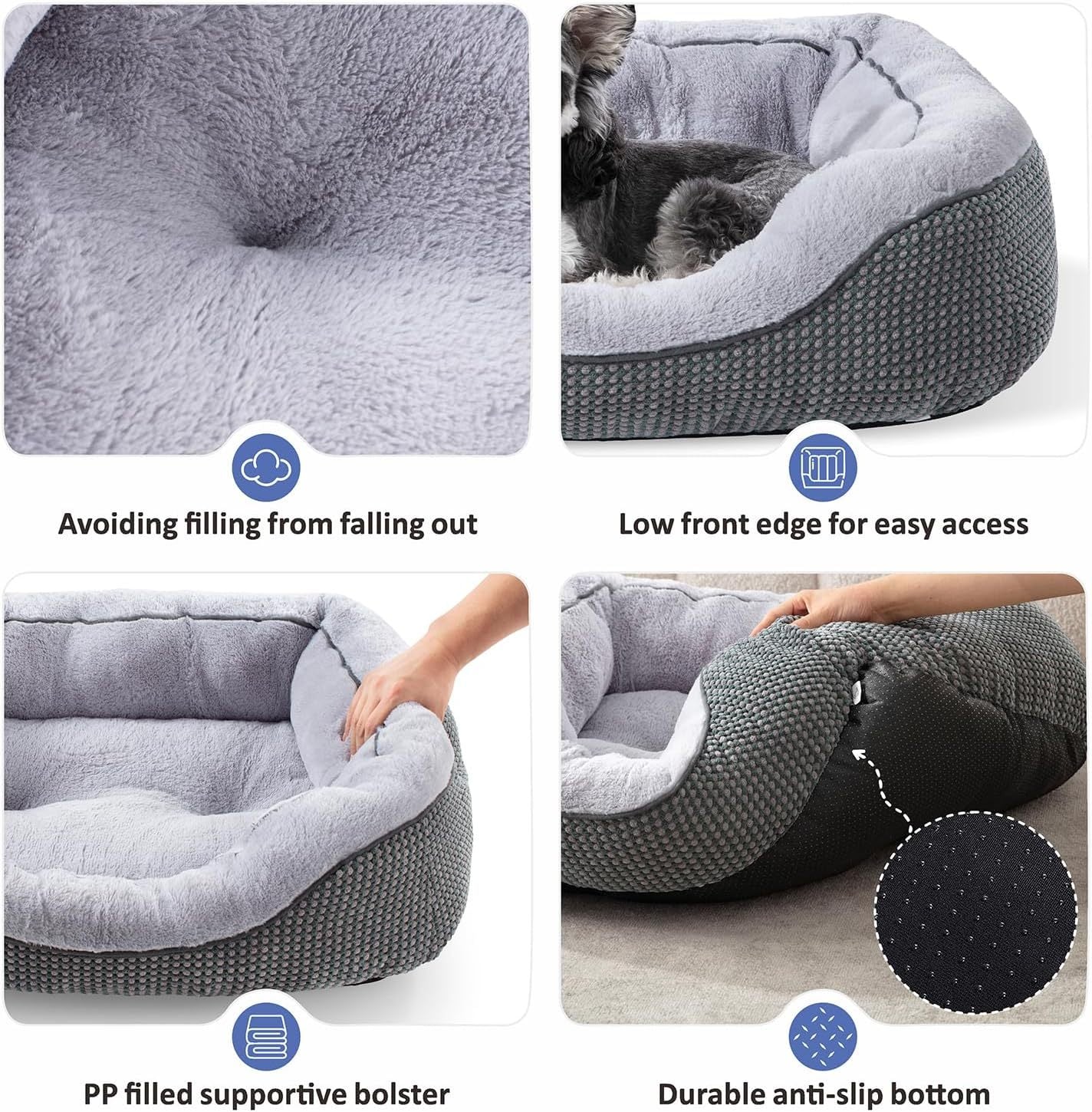 SnuggleRest™ Calming Pet Plush Bed