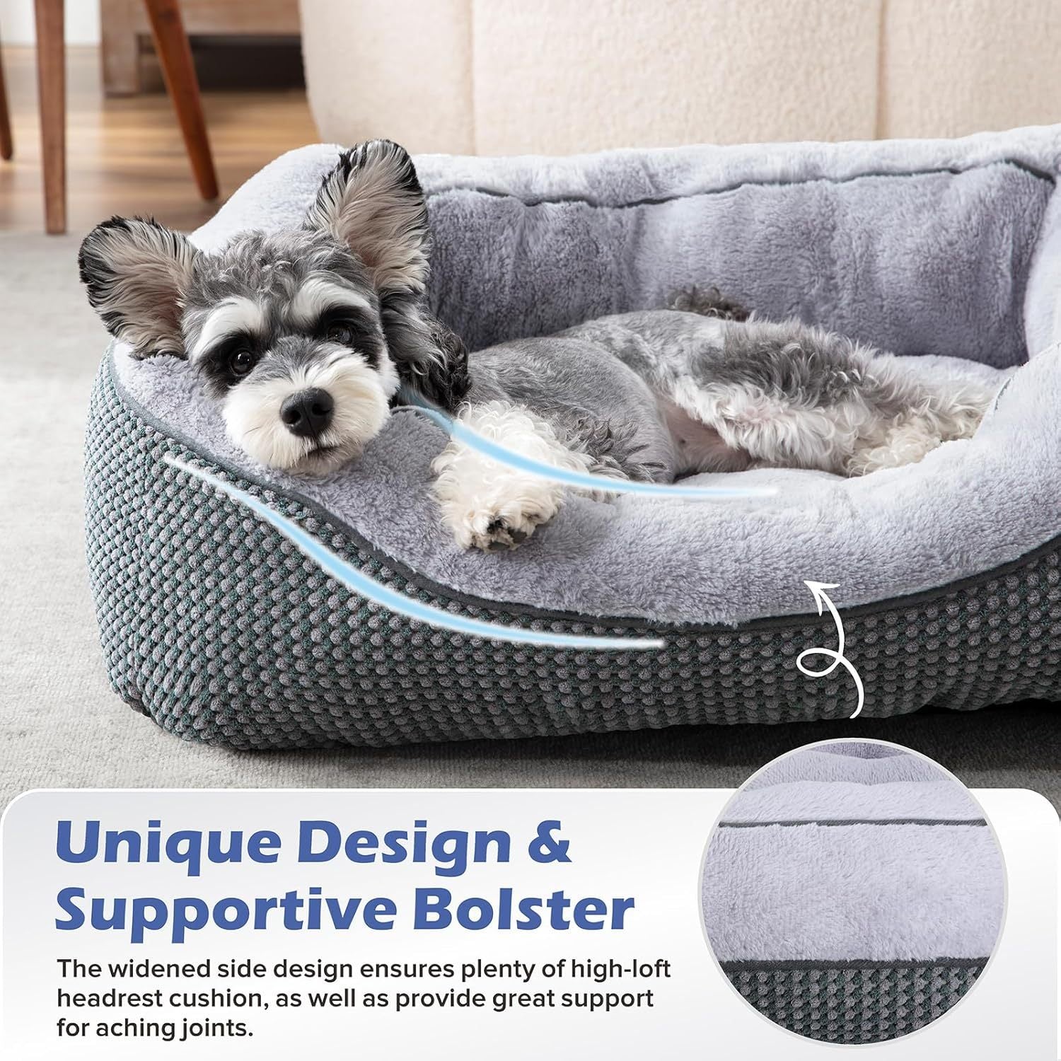 SnuggleRest™ Calming Pet Plush Bed