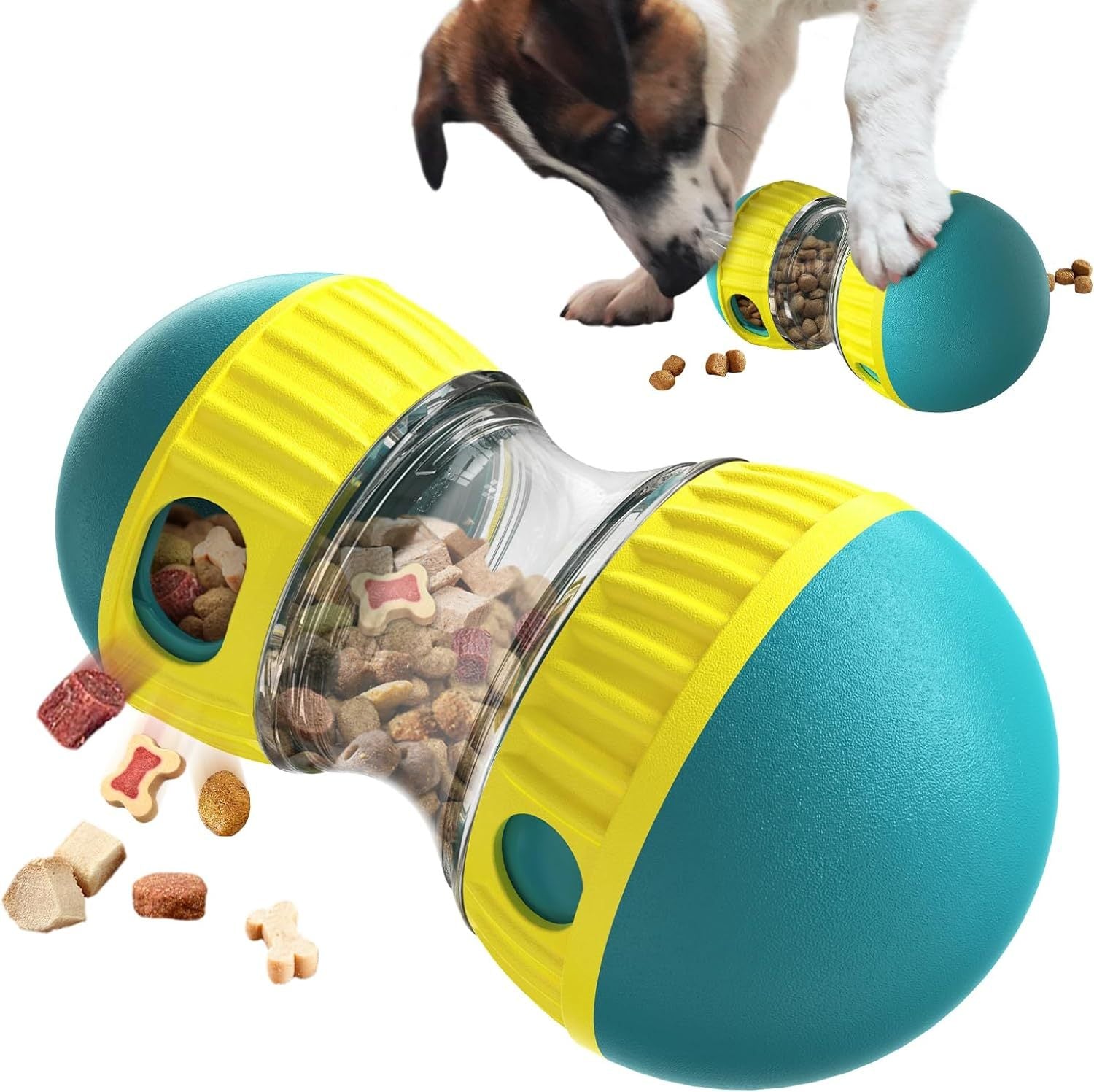 RolliTreat™ Interactive Rolling Slow Feeder Dog Toy