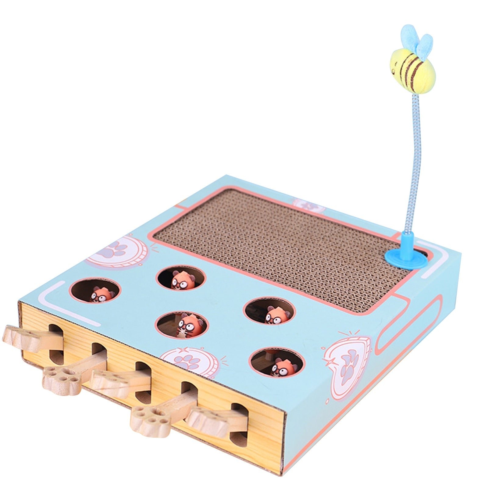 WhiskerWhack™ Interactive Cat Teaser & Scratcher Toy