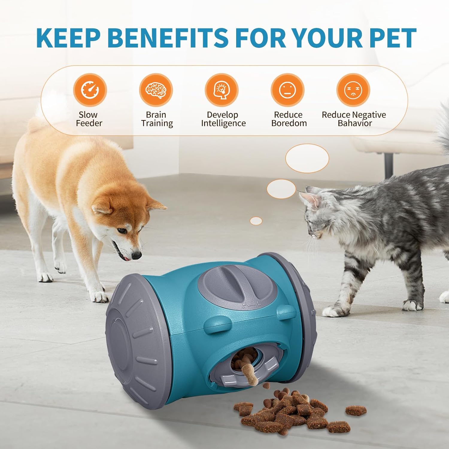 PawBot™ Interactive Feeder Tumbler Toy
