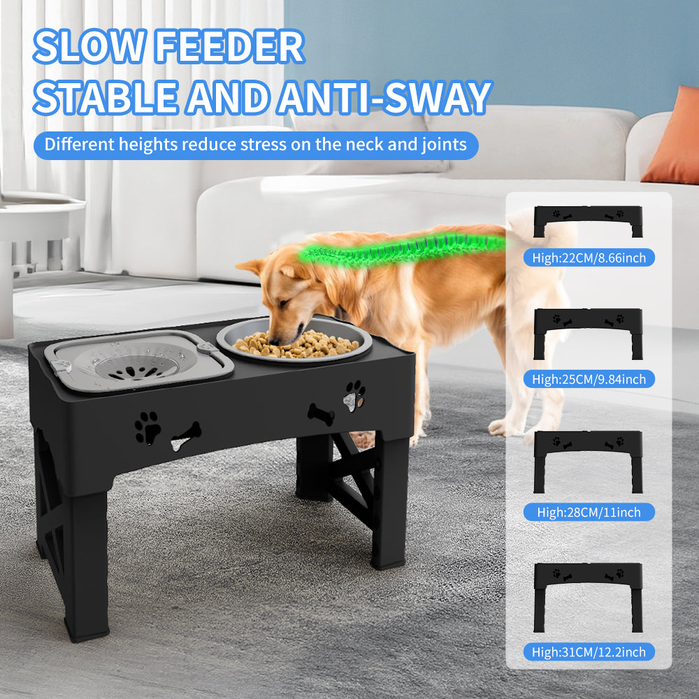 PawElevate™ Adjustable Double Feeder Bowl