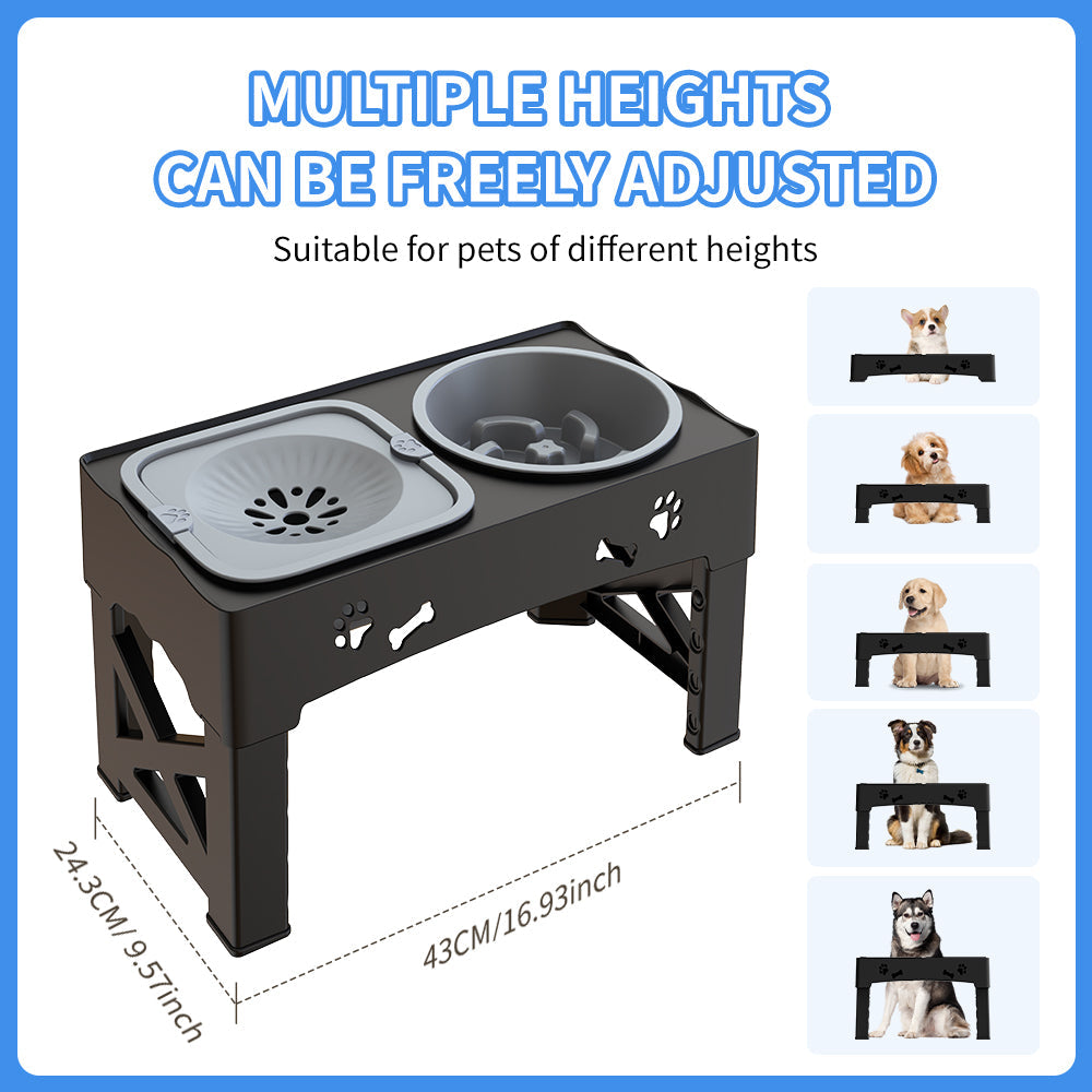 PawElevate™ Adjustable Double Feeder Bowl