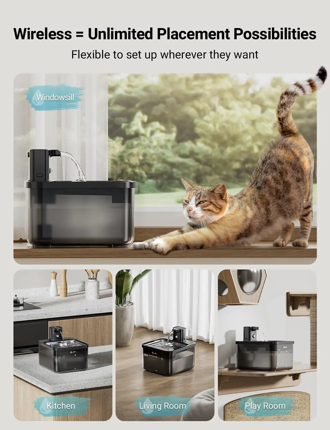 DownyPaws™ Automatic Pet Water Fountain