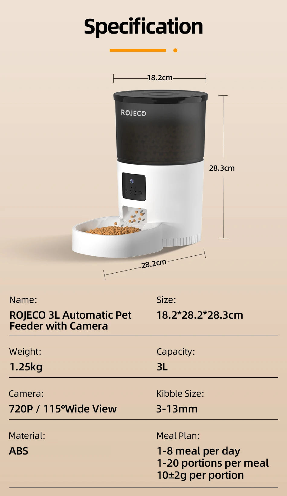SnoutCo™ App-Controlled Smart Feeder