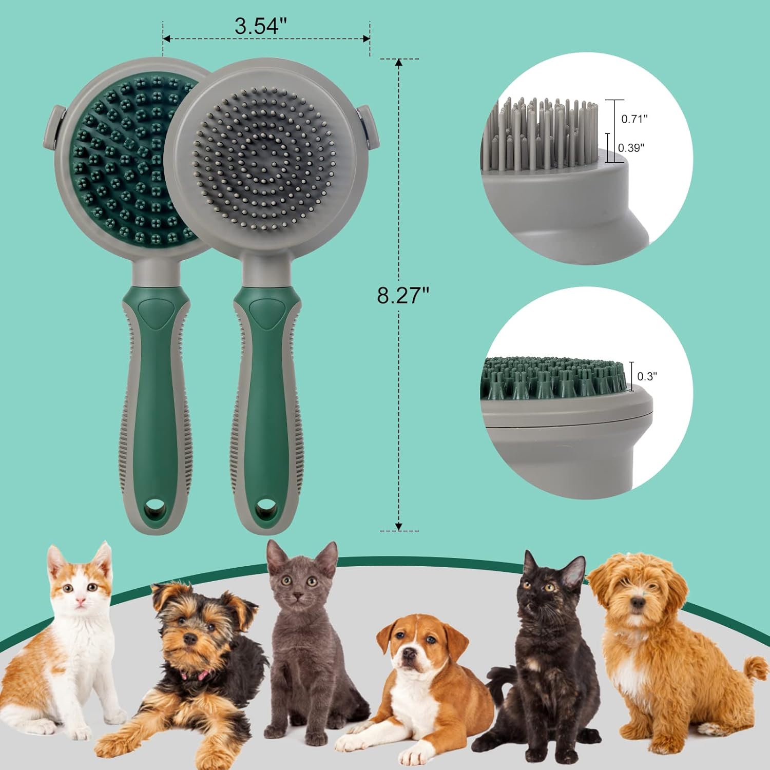 GroomMate™ Self-Cleaning Pet Hair Brush