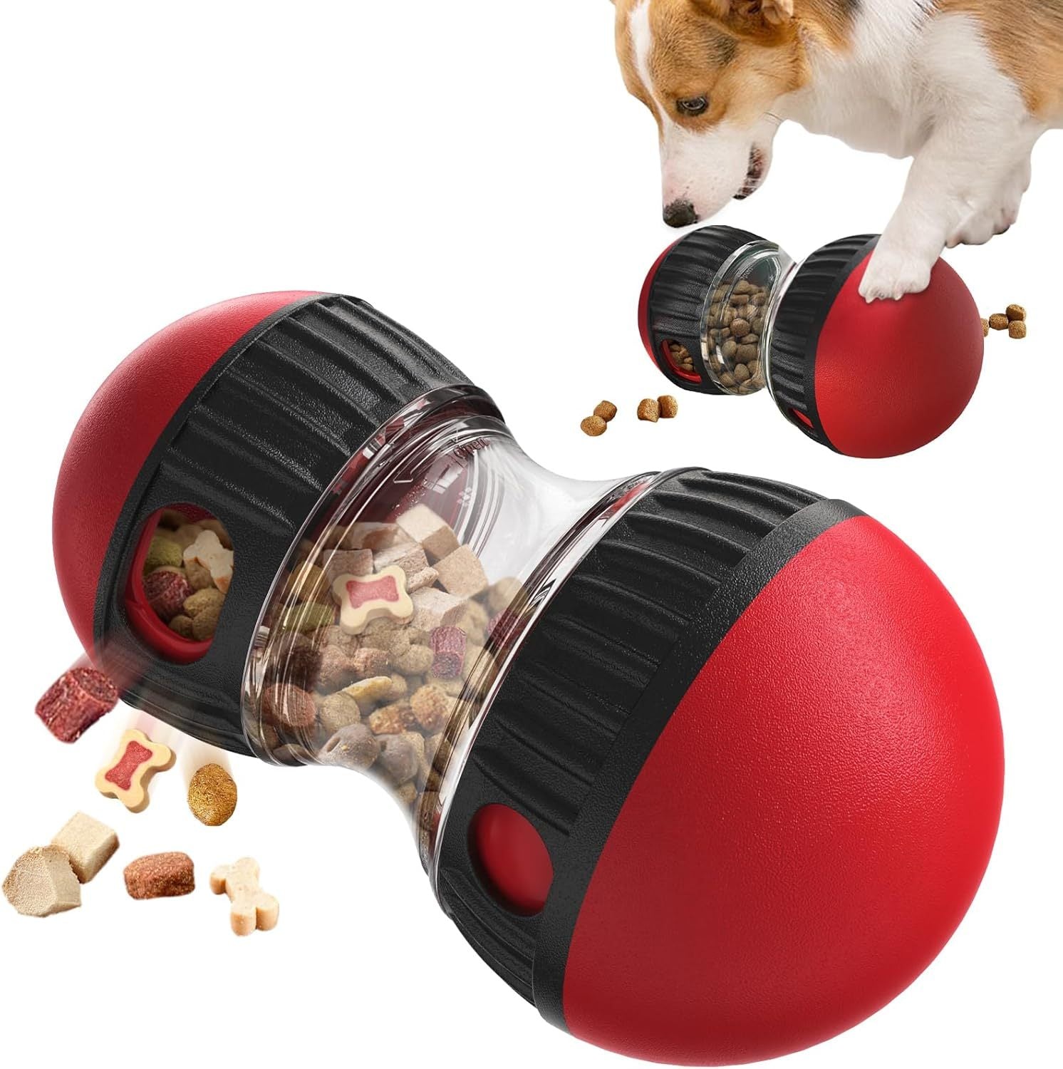 RolliTreat™ Interactive Rolling Slow Feeder Dog Toy
